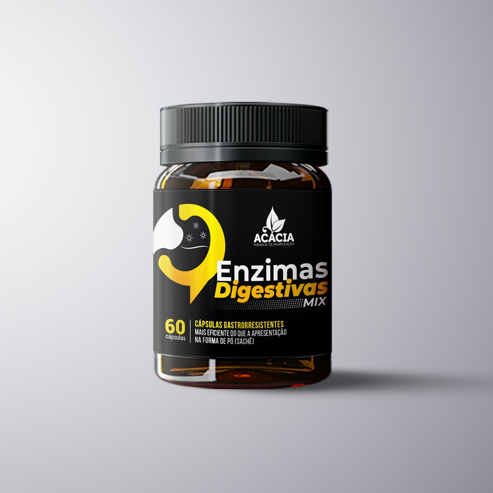 Mix De Enzimas Digestivas 60 Cápsulas